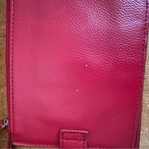 The Sak Silverlake Sequoia Tab Bifold Wallet Scarlet Red Leather - Picture 13 of 13